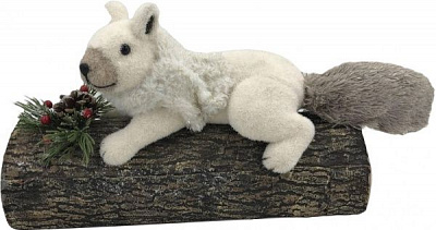 Декорация новогодняя Белка на дереве 36x23 см EPI-JM19054 