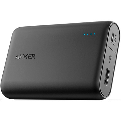 Портативний зарядний пристрій Anker 10000 mAh black (A1263H11) PowerCore