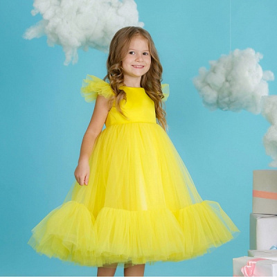 Платье Maya-MI Пушинка с крылышками 0105-0071-0 р.116 желтый 