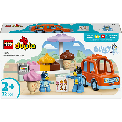 Конструктор LEGO DUPLO Bluey Путешествие с мороженым из Блуи 10458