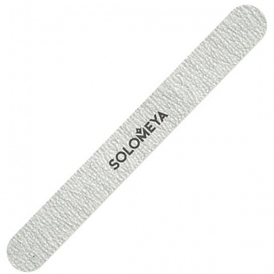Пилочка для нігтів Solomeya професійна для натуральних і штучних нігтів 100/180 грит (широка) Silver 72045