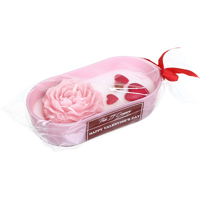 Свічка декоративна в склі Півонія 180х53 мм Pako-If