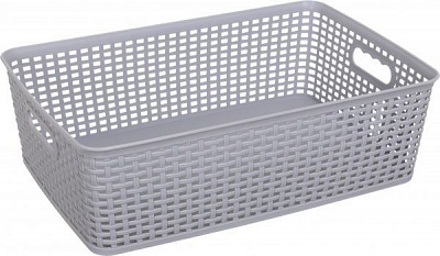 Корзина Gondol Plastic G461 KANGAROO-Maxi серый 270x405x130 мм