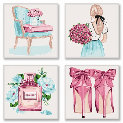 Картина по номерам Маленькие радости 18х18 Идейка 