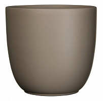 Вазон керамический Edelman Tusca 22,5 см круглый 6,37 л темно-коричневый (144298) 
