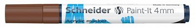 Маркер акриловий Schneider Paint-it 320 4 мм S120207 коричневий