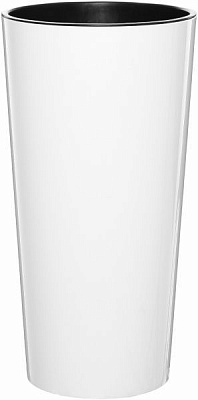 Горшок пластиковый Lamela Лилия круглый 120,5л белый/черный 