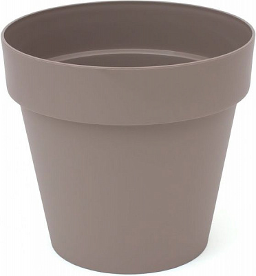 Горщик пластиковий Prosperplast Cube круглий 29л капучино (79952-7502)