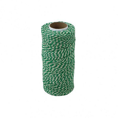 Шпагат Радосвіт бавовняна 1,3 мм 100 м біло-зелений