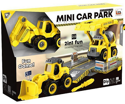 Ігровий набір DIY Spatial Creativity Конструктор Екскаватор і Кран CJ-1614189