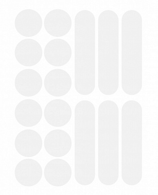 Светоотражающая наклейка LOOM Круги и линии LM-10068 для текстиля