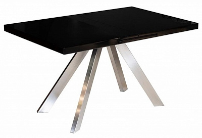 Стол обеденный Кемел T-910 1400/1800х850х760 мм черный глянец 