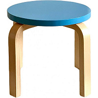 Табурет деревянный 260х295х295 бук/голубой