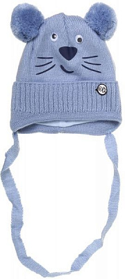 Шапочка дитяча для хлопчика Luna Kids р.36 синій із блакитним 2104