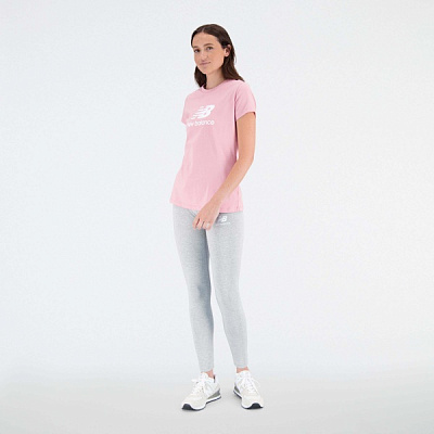 Футболка New Balance ESSENTIALS STACKED LOGO WT31546HAO р.XS рожевий