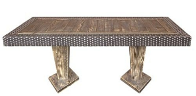 Стіл Ромб 100x200 см гірчичний із білим