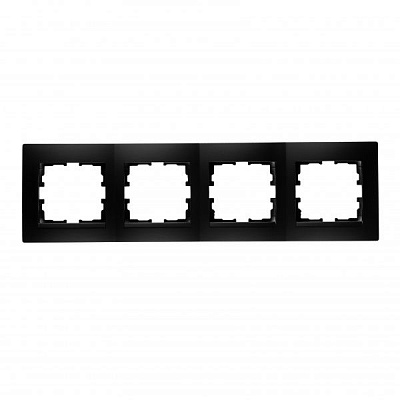 Рамка четырехместная UP! (Underprice) One Plus горизонтальная антрацит 706-4242-149