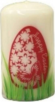 Свеча Писанка Happy Easter 50х90 мм в ассортименте Pako-If