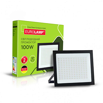 Прожектор светодиодный Eurolamp 100 Вт IP65 черный LED-FL-100/5(black)