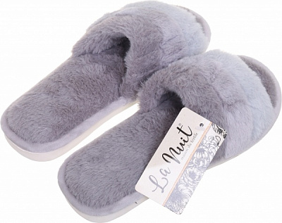 Капці домашні La Nuit Еріка р. 36/37 сірий YH-20006 grey