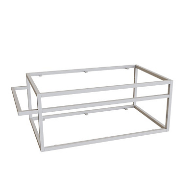 Тумба под умывальник Altstahl Tero 1 с одним поручнем (766x330x466) белая