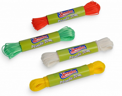 Веревка для сушки белья Plastic line 1 шт. SPONTEX 20 м