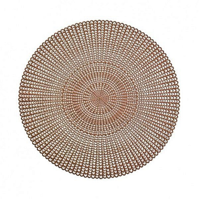 Коврик для сервировки Cut out ПВХ бронза Ø41 см Zeller