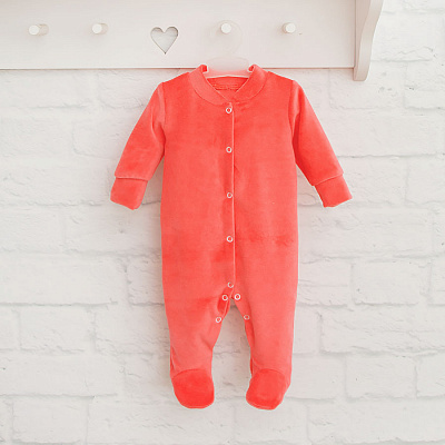 Комбінезон дитячий для дівчинки Blanka Велюр р.74-80 рожевий 110538