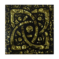 Плитка Grand Kerama Тако Галактика золото рифлена 775 6,6x6,6