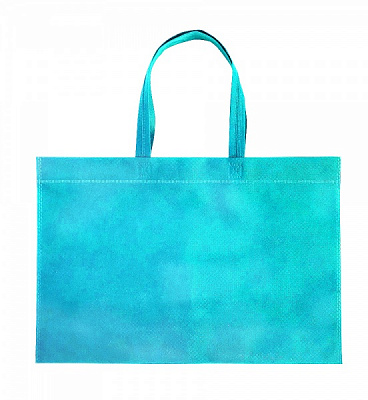 Экосумка 320x400x80 мм голубой