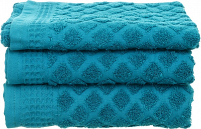 Полотенце махровое Nora 40x70 см бирюзовый 