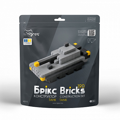 Конструктор из мини-кирпичиков Tigres Брикс танк
