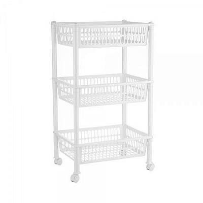 Этажерка пластиковая Plast Team 1268.1 Джамбо ЕСО 3 яруса 685x290x392 мм