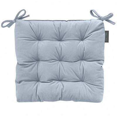 Подушка на стул Velour 40х40 см голубой Decora textile