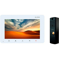 Комплект відеодомофона Slinex SM-07M (білий) + панель ML-16HR (чорна)