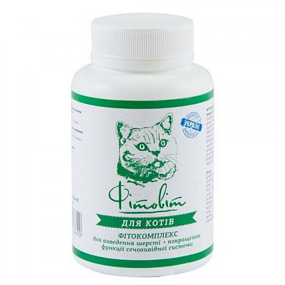 Фитокомплекс ProVET Фитовит для выведения шерсти + улучшение функции мочевыводящей системы для кошек 100 табл.