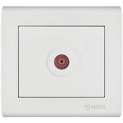 Розетка TV Makel Manolya белый 41001007