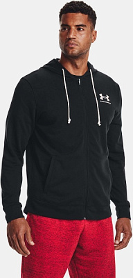 Джемпер Under Armour RIVAL TERRY LC FZ 1370409-001 р. 2XL черный