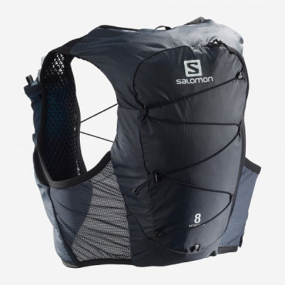 Рюкзак Salomon ACTIVE SKIN 8 SET SS20 р. M LC1303700 8 л черно-серый