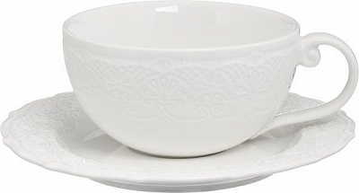 Чашка с блюдцем Irish Lacy Collection 250 мл Krauff