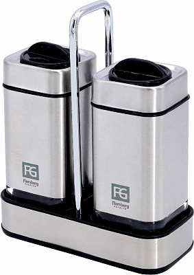 Набір для солі та перцю Flamberg Premium на підставці Essential 100 мл