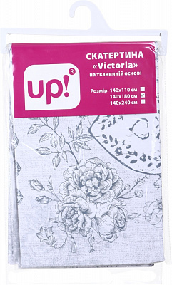 Скатерть Victoria 140x180 см белый с рисунком UP! (Underprice)