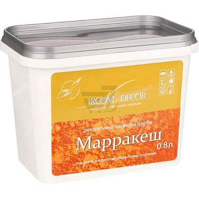 Декоративна фарба Ircom Decor Марракеш срібний 0.8 л
