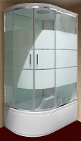 Гідромасажний бокс Water House WH -260 120x80 R профіль хром, скло прозоре