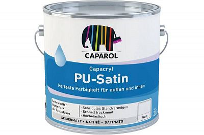 Емаль поліуретанова Caparol Capacryl PU-Satin Base T шовковистий мат прозора 0,7л