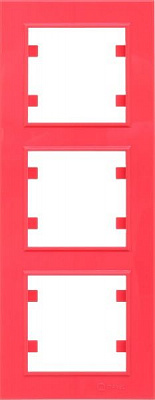 Рамка тримісна Makel Karea вертикальна рожевий