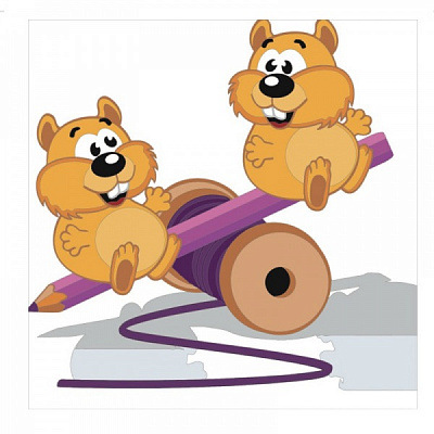 Розмальовка за номерами Strateg Грайливі бурундучки 30х30 см ES029