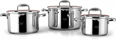 Набір каструль Kronprinz 6 предметів 26-247-010 Krauff