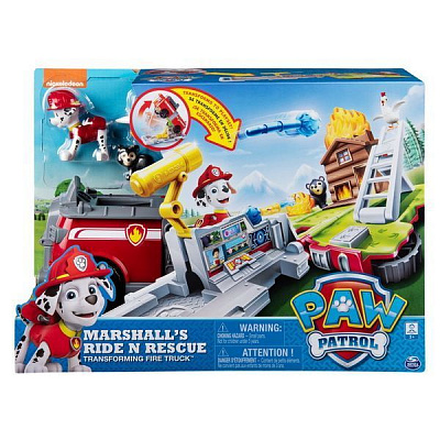 Игровой набор Spinmaster Щенячий патруль: автомобиль-трансформер с Маршалом SM16770/8903 