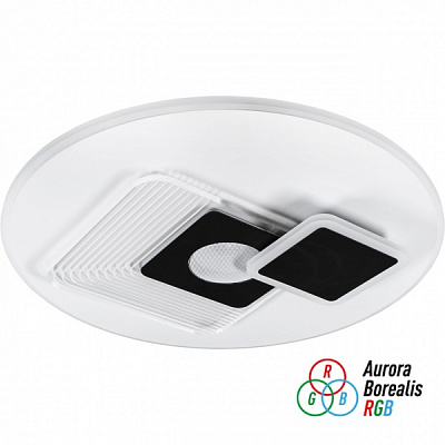 Светильник светодиодный V-WATT R56 RGB 56 Вт белый с черным 3000-6000 + RGB К V-Wat ZEPPELIN 